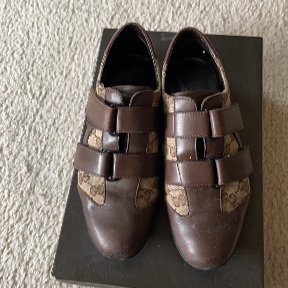 Gucci women sneaker brown size 35